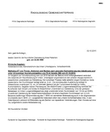 CT Bericht Lungenkrebs RSO